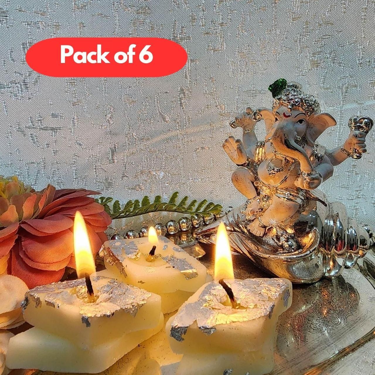 Kaju Katli Candle Pack of 6