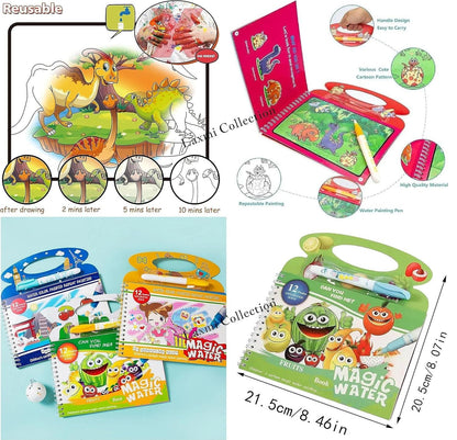 Quick Dry Water Coloring Book Doodle with Magic Pen